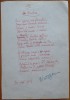 Poezie in manuscris, Victor Eftimiu; Renasterea, 1954