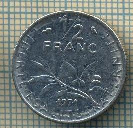 9357 MONEDA- FRANTA - 1/2 FRANC -anul 1971 -starea care se vede