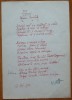 Poezie in manuscris, Victor Eftimiu; Sublima trinitate, 1954