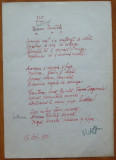 Poezie in manuscris , Victor Eftimiu ; Sublima trinitate , 1954 , aroman , mason