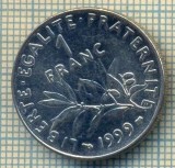 9334 MONEDA- FRANTA - 1 FRANC -anul 1999 -starea care se vede, Europa