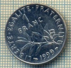 9334 MONEDA- FRANTA - 1 FRANC -anul 1999 -starea care se vede