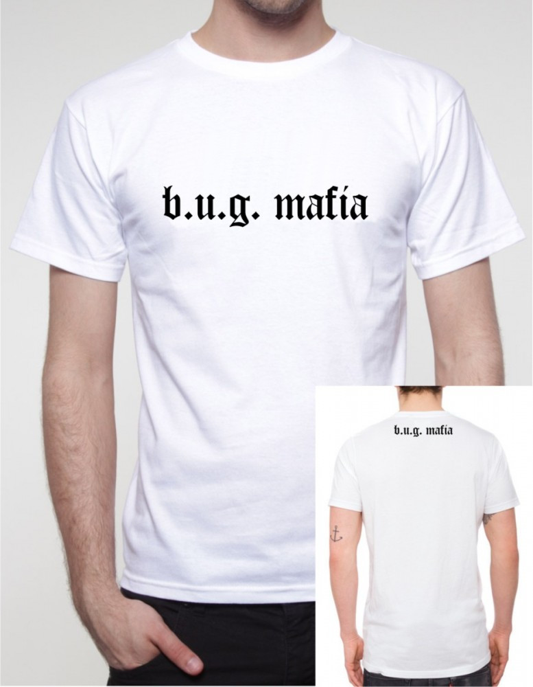 Tricou BUG Mafia hip hop rap Caddilac, Uzzi, Tataee, L, M, S, XL, XXL, Alb,  Negru | Okazii.ro