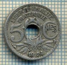9316 MONEDA- FRANTA - 5 CENTIMES -anul 1924 -starea care se vede