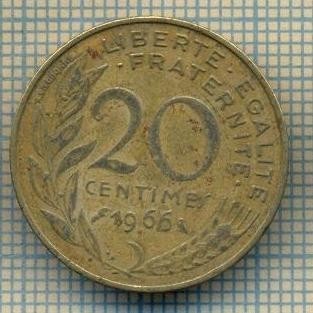 9375 MONEDA- FRANTA - 20 CENTIMES -anul 1966 -starea care se vede