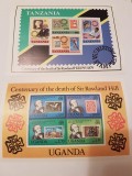 Cumpara ieftin Tanzania/uganda 1980 rowland hill / MNH, Nestampilat