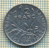 9352 MONEDA- FRANTA - 1/2 FRANC -anul 1965 -starea care se vede, Europa