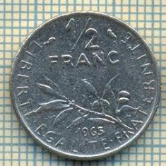 9352 MONEDA- FRANTA - 1/2 FRANC -anul 1965 -starea care se vede
