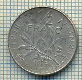 9350 MONEDA- FRANTA - 1/2 FRANC -anul 1994 -starea care se vede foto