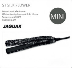 Placa de intins parul Jaguar ST Silk Flower Mini cu invelis ceramic (185 grade C) foto