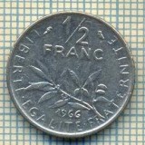 9351 MONEDA- FRANTA - 1/2 FRANC -anul 1966 -starea care se vede, Europa