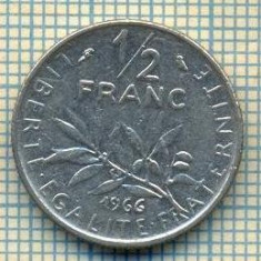 9351 MONEDA- FRANTA - 1/2 FRANC -anul 1966 -starea care se vede