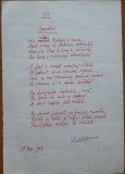 Poezie in manuscris, Victor Eftimiu; Noembrie, 1954