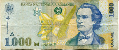 1000 LEI 1998, stare VF+ foto