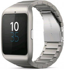 Sony Smartwatch 3 SWR50, LCD Transflectiv 1.6&amp;quot;, Rezistent la apa si praf (Argintiu) foto