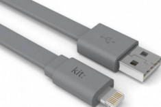 Cablu de date Kit Fresh - Apple Lightning MFI LED Gri ip5usbfreshgy foto