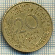 9378 MONEDA- FRANTA - 20 CENTIMES -anul 1968 -starea care se vede