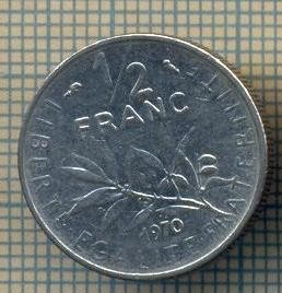 9364 MONEDA- FRANTA - 1/2 FRANC -anul 1970 -starea care se vede
