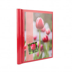 Album foto Red Flower, 20 pagini, 23x28 cm, file autoadezive, rosu foto