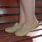 Pantof confortabil cu insertie de elastic in laterale, culoare bej (Culoare: BEJ, Marime: 37)