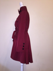 Steve Madden Trench Burgundy - model deosebit foto