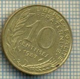 9414 MONEDA- FRANTA - 10 CENTIMES -anul 1987 -starea care se vede