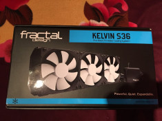 Cooler CPU Fractal Design Kelvin S36 este modelul cu 3X ventilatoare foto