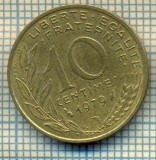 9444 MONEDA- FRANTA - 10 CENTIMES -anul 1979 -starea care se vede, Europa