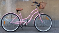 Bicicleta Cruiser Neuzer California Roz/ City Bike / Bicicleta de oras Lifestyle foto