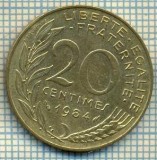 9384 MONEDA- FRANTA - 20 CENTIMES -anul 1984 -starea care se vede