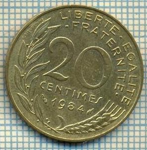 9384 MONEDA- FRANTA - 20 CENTIMES -anul 1984 -starea care se vede foto