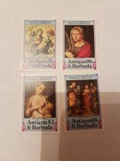 anglia/colonii/antigua pictura correggio/ serie MNH foto