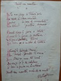 Poezie in manuscris , Victor Eftimiu ; Minti-vom moartea , 1910 , mason , aroman