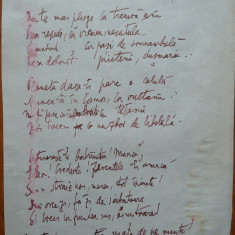 Poezie in manuscris , Victor Eftimiu ; Minti-vom moartea , 1910 , mason , aroman