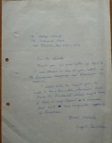 Scrisoare a scriitorului de avangarda Virgil Teodorescu, despre avangarda