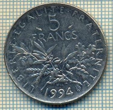 9457 MONEDA- FRANTA - 5 FRANCS -anul 1994 -starea care se vede foto