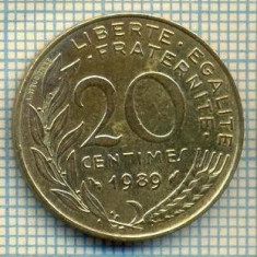 9405 MONEDA- FRANTA - 20 CENTIMES -anul 1989 -starea care se vede