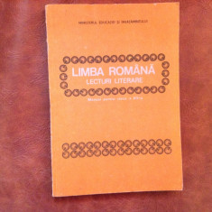 Manual scolar - Limba Romana / lecturi literare clasa VII anul 1989 / 182 pag ! foto