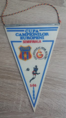 MCF - FANION - STEAUA BUCURESTI - GALATASARAI ISTAMBUL - CCE - 05 APRILIE 1989 foto