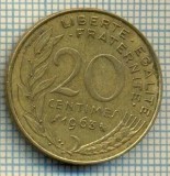 9399 MONEDA- FRANTA - 20 CENTIMES -anul 1963 -starea care se vede, Europa