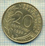 9402 MONEDA- FRANTA - 20 CENTIMES -anul 1990 -starea care se vede