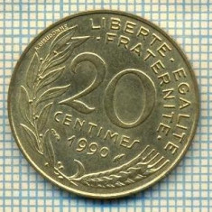 9402 MONEDA- FRANTA - 20 CENTIMES -anul 1990 -starea care se vede