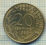 9407 MONEDA- FRANTA - 20 CENTIMES -anul 1988 -starea care se vede, Europa