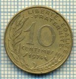 9410 MONEDA- FRANTA - 10 CENTIMES -anul 1974 -starea care se vede, Europa