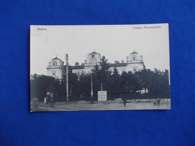 CARTE POSTALA * SLATINA , PALATUL ADMINISTRATIV - LIBR. PANTURESCU,NECIRCULATA foto