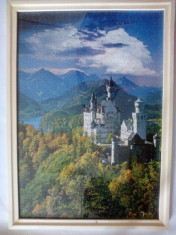 Puzzle Inramat- castelul Neuschwanstein - 1000 piese foto