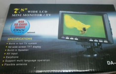 Mini monitor lcd pentru masina cu antena foto