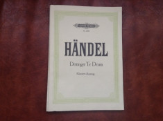 Partitura - Handel / Te deum laudamus - 86 pagin !!! foto
