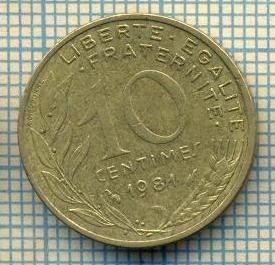 9435 MONEDA- FRANTA - 10 CENTIMES -anul 1981 -starea care se vede foto