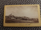 Fotografie de la 1881.Vedere generala a orasului Unguresc,Tihany.Reducere!, Alb-Negru, Europa, Cladiri